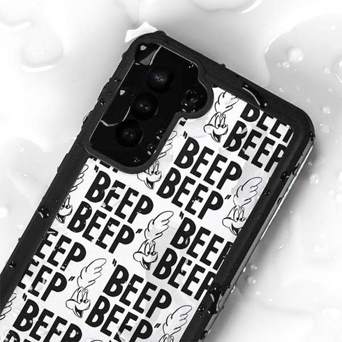 Looney Tunes Road Runner Beep Grid Galaxy S23 Plus Waterproof Case