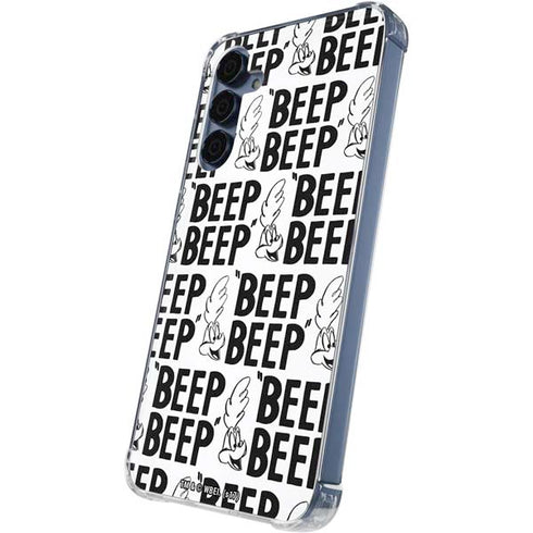 Looney Tunes Road Runner Beep Grid Galaxy S24 Clear Case