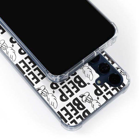 Looney Tunes Road Runner Beep Grid Galaxy S24 Clear Case