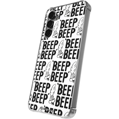 Looney Tunes Road Runner Beep Grid Galaxy S24 Plus Clear Case