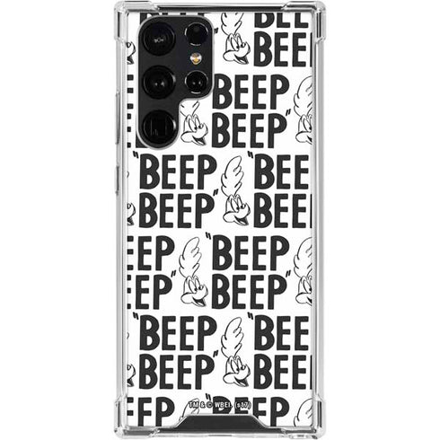 Looney Tunes Road Runner Beep Grid Galaxy S24 Ultra Clear Case