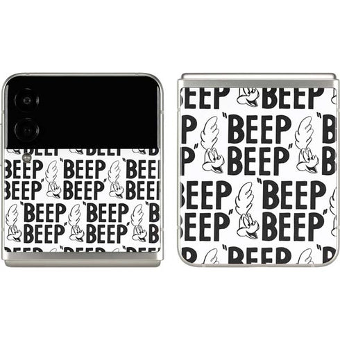 Looney Tunes Road Runner Beep Grid Galaxy Z Flip3 5G Skin