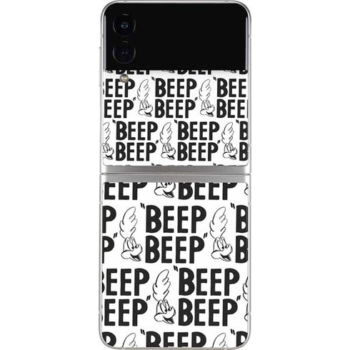 Looney Tunes Road Runner Beep Grid Galaxy Z Flip4 5G Skin