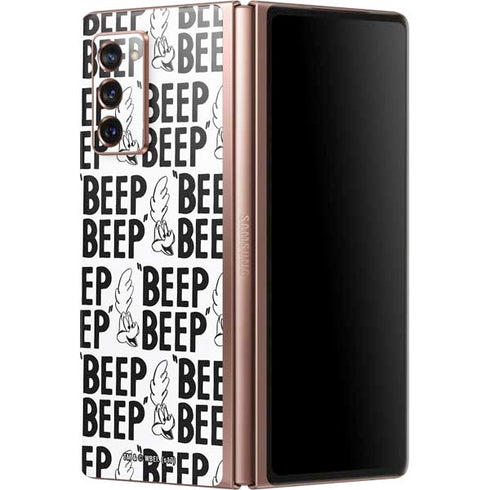 Looney Tunes Road Runner Beep Grid Galaxy Z Fold2 5G Skin