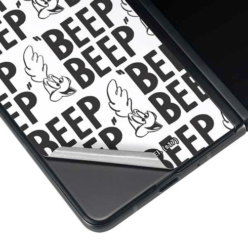 Looney Tunes Road Runner Beep Grid Galaxy Z Fold4 5G Skin