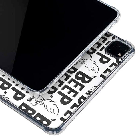 Looney Tunes Road Runner Beep Grid iPad Pro 12.9in (2020) Clear Case