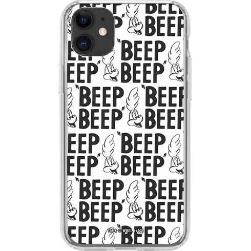 Looney Tunes Road Runner Beep Grid iPhone 11 Clear Case