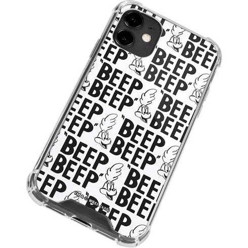 Looney Tunes Road Runner Beep Grid iPhone 12 Mini Clear Case