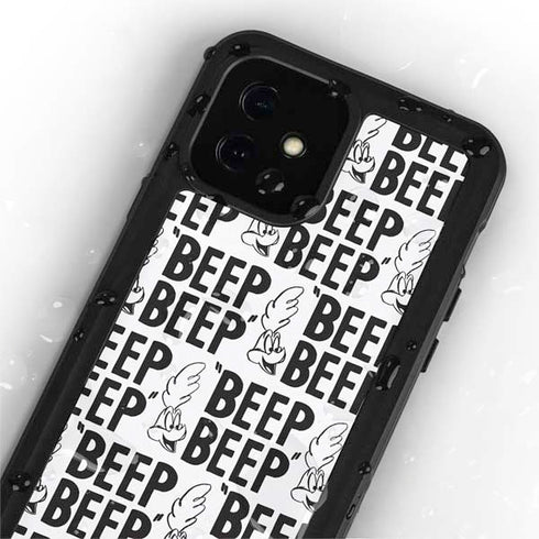 Looney Tunes Road Runner Beep Grid iPhone 12 Waterproof Case