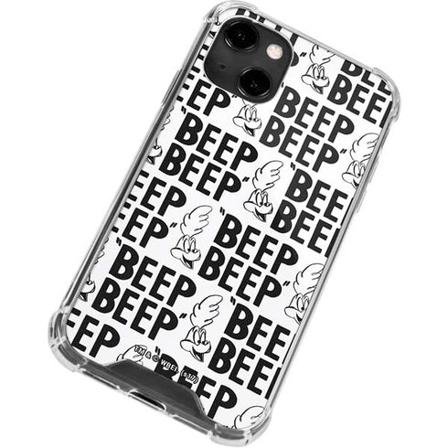 Looney Tunes Road Runner Beep Grid iPhone 13 Clear Case