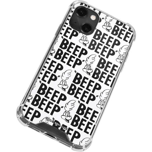 Looney Tunes Road Runner Beep Grid iPhone 13 Mini Clear Case