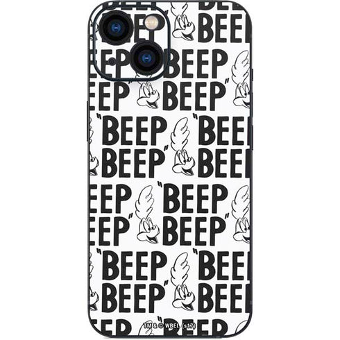 Looney Tunes Road Runner Beep Grid iPhone 13 Mini Skin