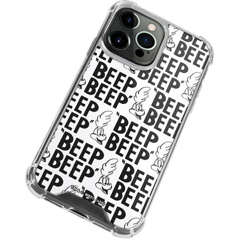 Looney Tunes Road Runner Beep Grid iPhone 13 Pro Clear Case