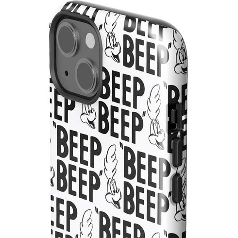 Looney Tunes Road Runner Beep Grid iPhone 15 Plus Impact Case