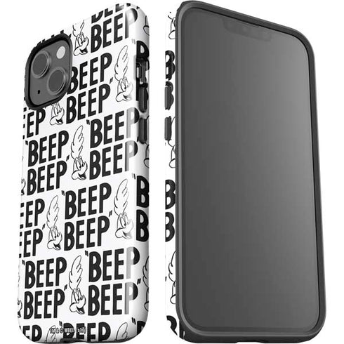 Looney Tunes Road Runner Beep Grid iPhone 15 Plus Impact Case