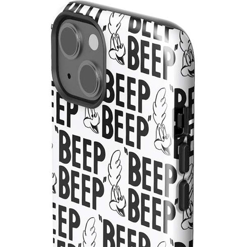 Looney Tunes Road Runner Beep Grid iPhone 14 Impact Case