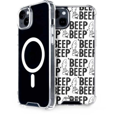 Looney Tunes Road Runner Beep Grid iPhone 15 Plus MagSafe Case