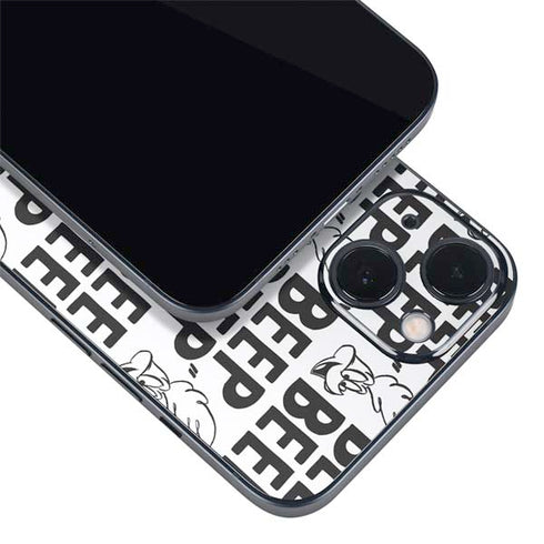 Looney Tunes Road Runner Beep Grid iPhone 15 Plus Skin