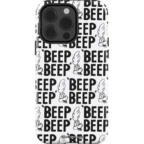 Looney Tunes Road Runner Beep Grid iPhone 15 Pro Impact Case