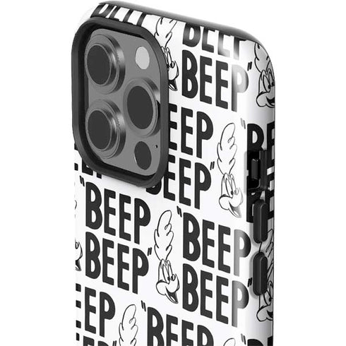 Looney Tunes Road Runner Beep Grid iPhone 15 Pro Impact Case