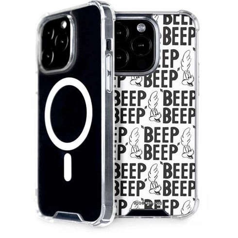 Looney Tunes Road Runner Beep Grid iPhone 14 Pro MagSafe Case