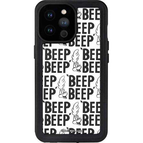 Looney Tunes Road Runner Beep Grid iPhone 14 Pro Max Waterproof Case
