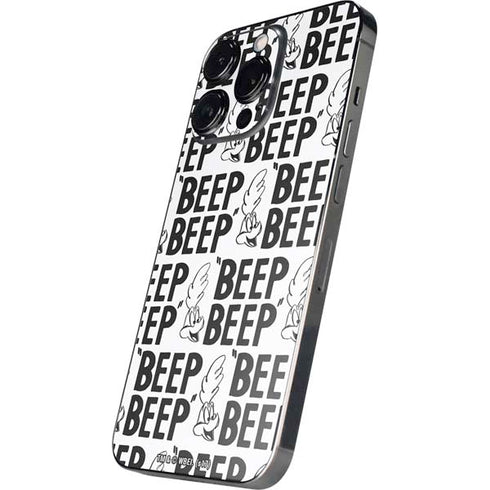 Looney Tunes Road Runner Beep Grid iPhone 15 Pro Skin