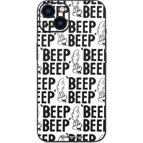 Looney Tunes Road Runner Beep Grid iPhone 14 Skin