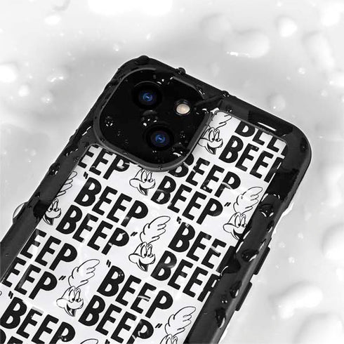 Looney Tunes Road Runner Beep Grid iPhone 15 Plus Waterproof Case