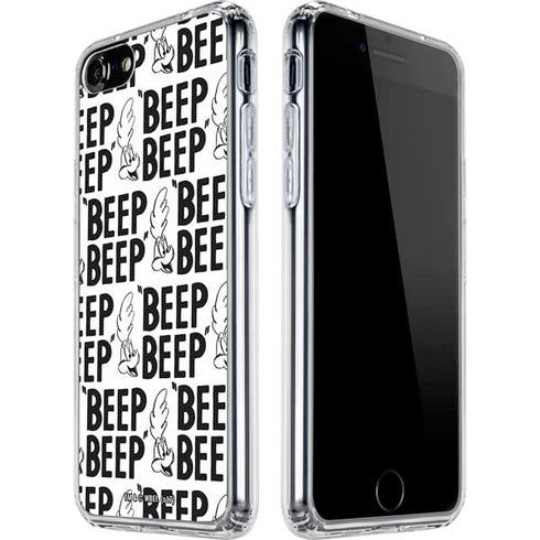 Looney Tunes Road Runner Beep Grid iPhone SE (2nd & 3rd Gen) Clear Case