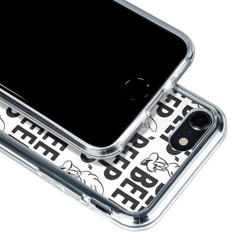 Looney Tunes Road Runner Beep Grid iPhone SE (2nd & 3rd Gen) Clear Case