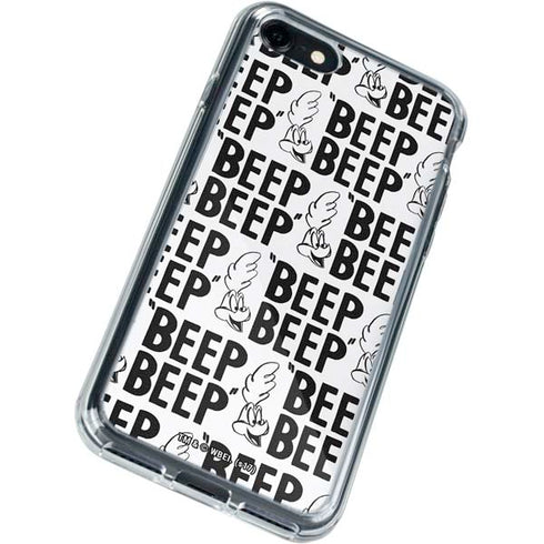 Looney Tunes Road Runner Beep Grid iPhone SE (2nd & 3rd Gen) Clear Case