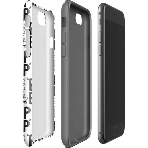 Looney Tunes Road Runner Beep Grid iPhone SE (2nd & 3rd Gen) Pro Case