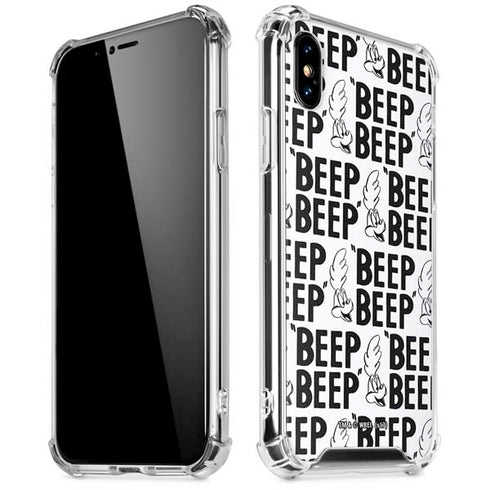 Looney Tunes Road Runner Beep Grid iPhone XS Max Clear Case