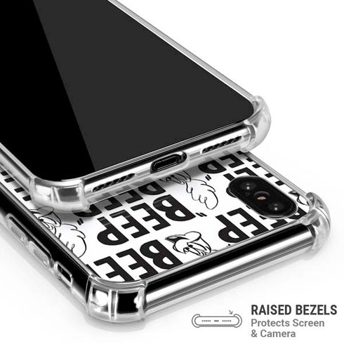 Looney Tunes Road Runner Beep Grid iPhone XS Max Clear Case