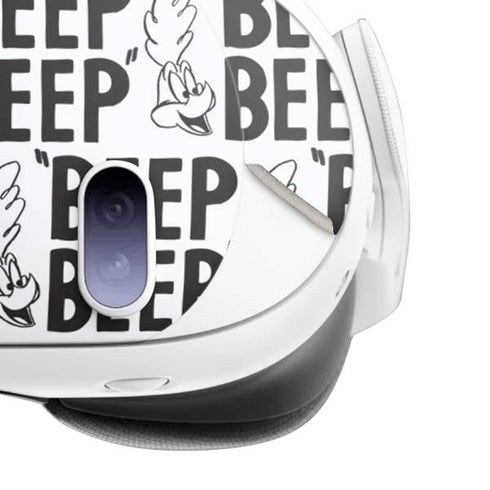 Looney Tunes Road Runner Beep Grid Meta Quest 3 Skin