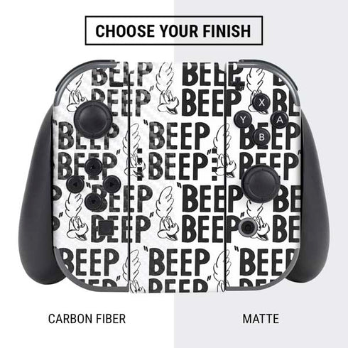 Looney Tunes Road Runner Beep Grid Nintendo Switch Bundle Skin