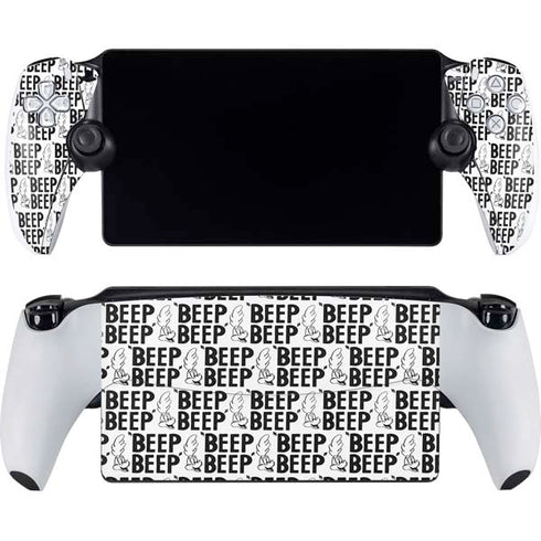 Looney Tunes Road Runner Beep Grid PlayStation Portal Remote Player Skin