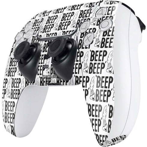 Looney Tunes Road Runner Beep Grid PS5 Controller Skin