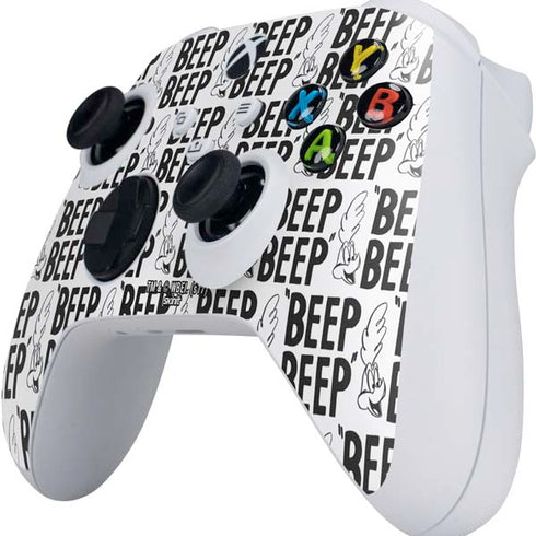 Looney Tunes Road Runner Beep Grid Xbox Series S Controller Skin