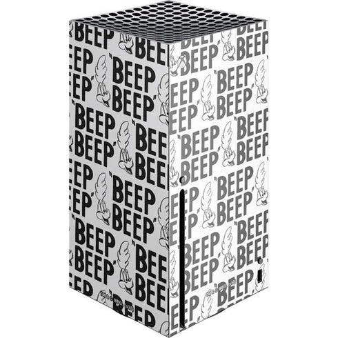 Looney Tunes Road Runner Beep Grid Xbox Series X Console Skin