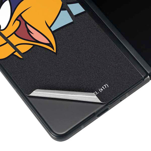 Looney Tunes Road Runner Sliced Galaxy Z Fold3 5G Skin