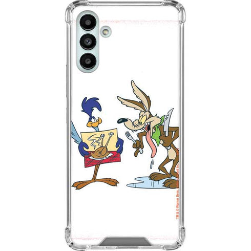Looney Tunes Road Runner Wile E Coyote Food Galaxy A13 5G Clear Case