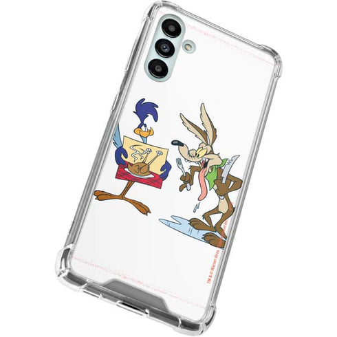 Looney Tunes Road Runner Wile E Coyote Food Galaxy A13 5G Clear Case