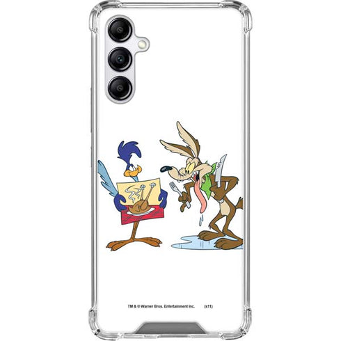 Looney Tunes Road Runner Wile E Coyote Food Galaxy A15 5G Clear Case