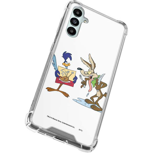Looney Tunes Road Runner Wile E Coyote Food Galaxy A15 5G Clear Case
