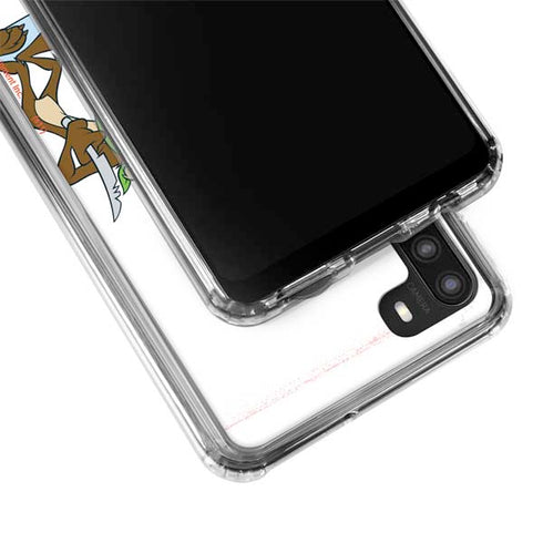 Looney Tunes Road Runner Wile E Coyote Food Galaxy A21 Clear Case