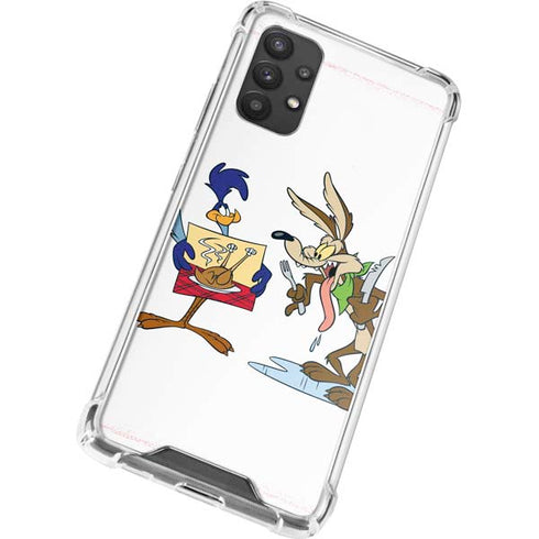 Looney Tunes Road Runner Wile E Coyote Food Galaxy A32 5G Clear Case