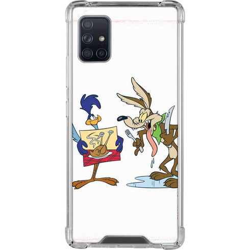 Looney Tunes Road Runner Wile E Coyote Food Galaxy A51 5G Clear Case