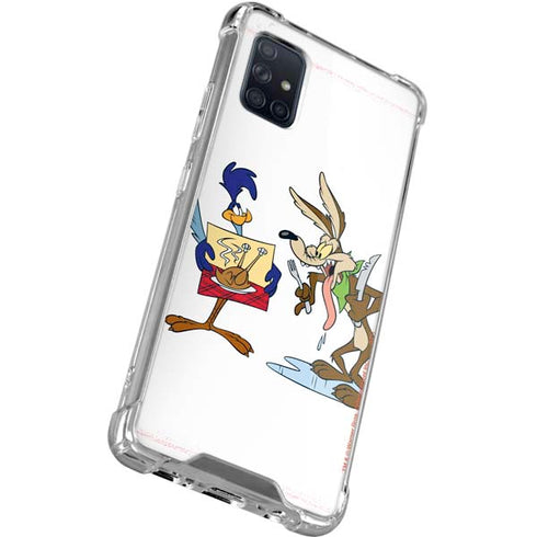 Looney Tunes Road Runner Wile E Coyote Food Galaxy A51 5G Clear Case
